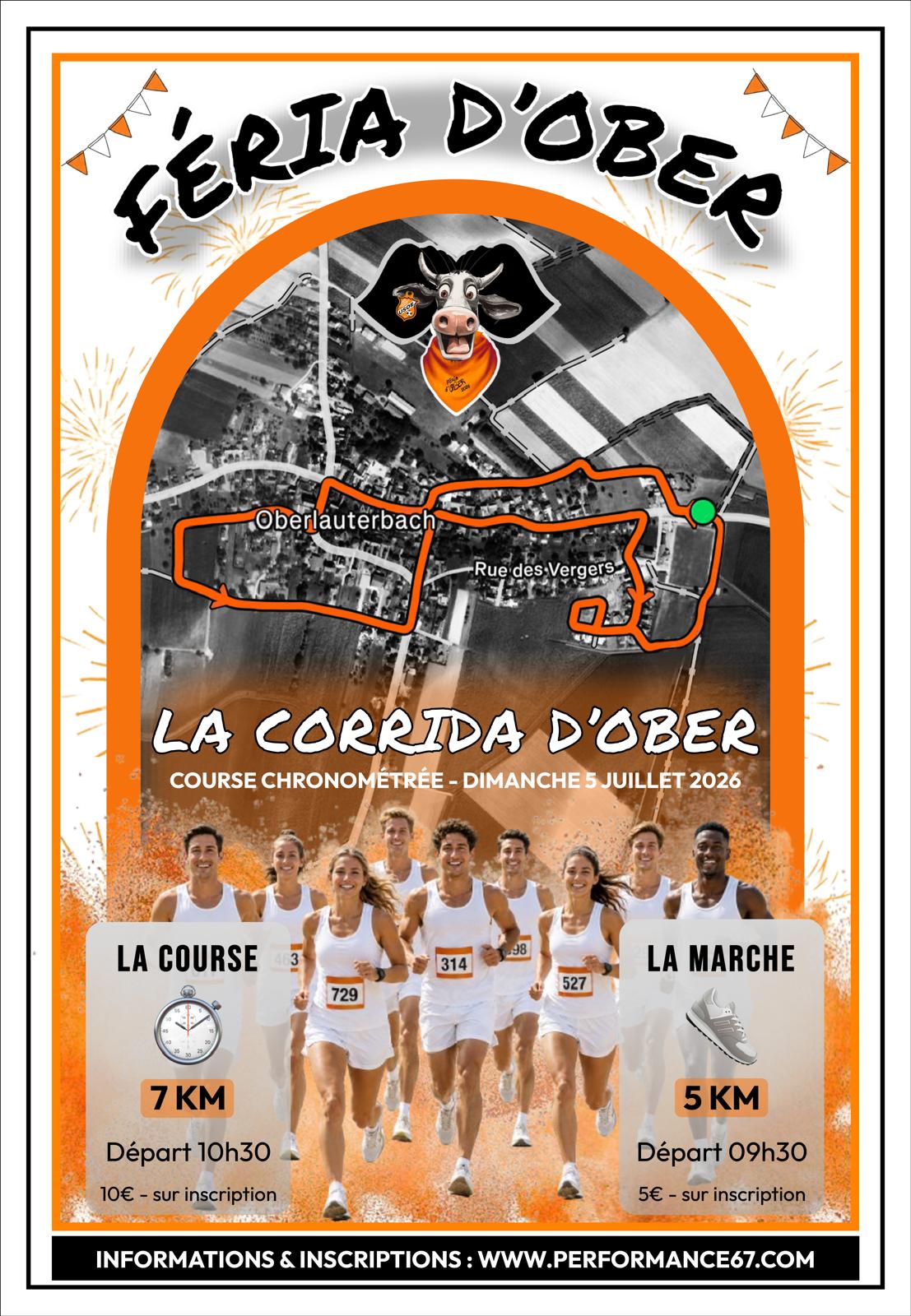 Affiche officielle Corrida d'Ober 2026